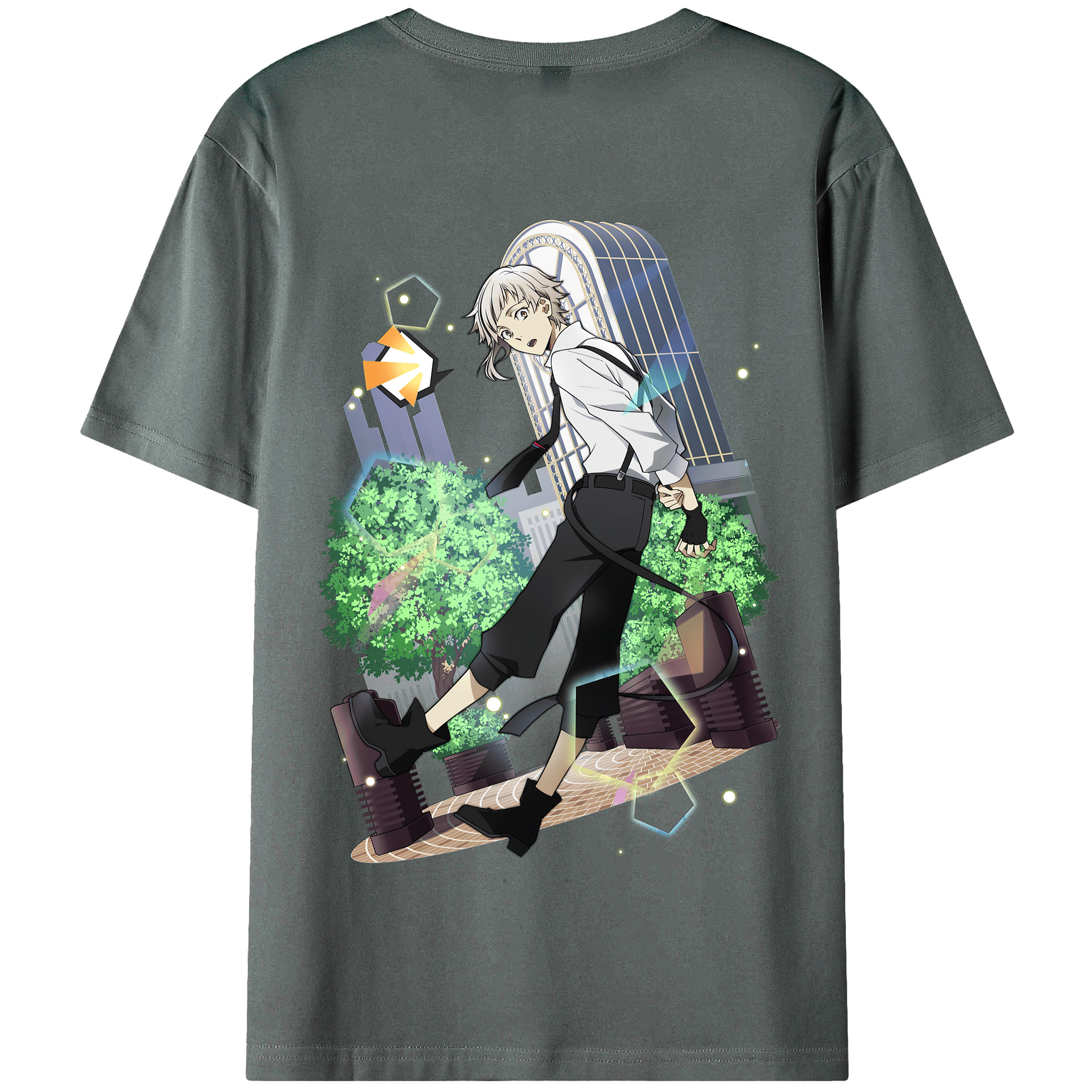 （画像用） 文豪ストレイドッグス Bungo Stray Dogs 綿100％半袖Tシャツ（背面プリント）